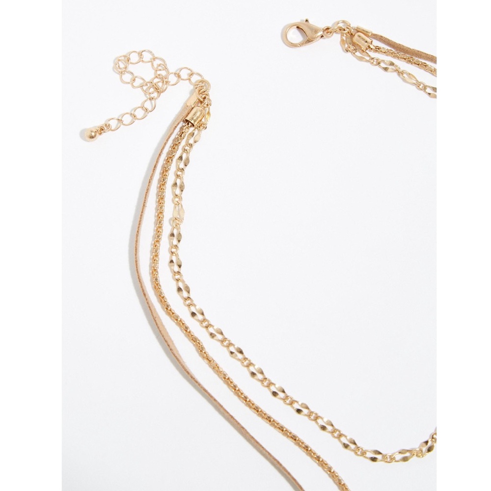 NWT Free People Outlaw Suede Layered Necklace - Picture 9 of 12